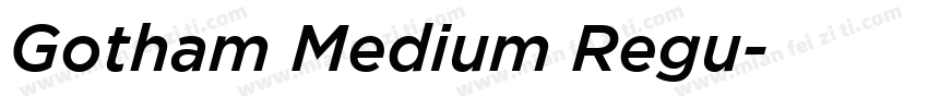 Gotham Medium Regu字体转换